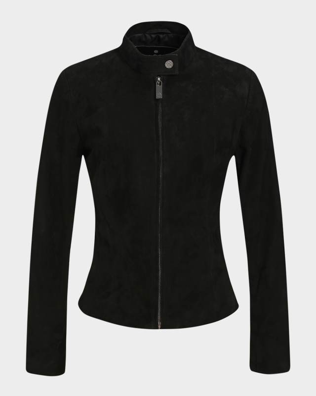 Metis Suede Slim Zip Jacket